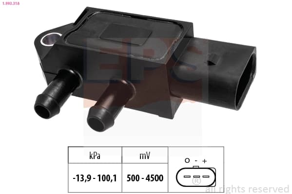 NOWY INDEKS: 03L906051D CZUJNIK CIŚN. SPALIN VW GOLF 1,6 TDI 13-