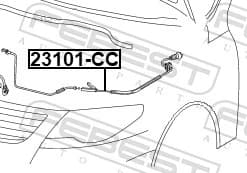 LINKA POKRYWY SILNIKA VW CC 12-