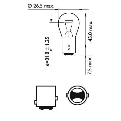 Ampoule, feu de recul