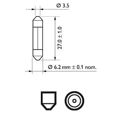 Ampoule, éclairage de la boîte a gants (sans ECE)