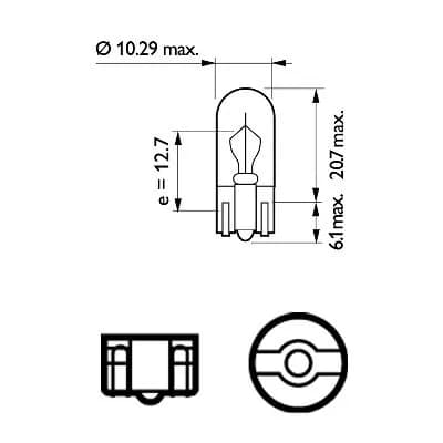 Ampoule, feu de stationnement/de position