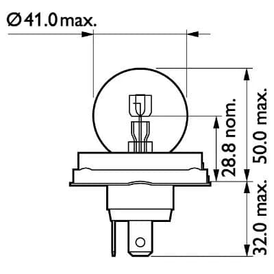 Ampoule, projecteur longue portée