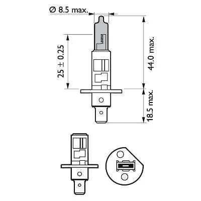 Ampoule, projecteur longue portée