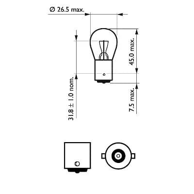 Ampoule, feu stop/feu arricre