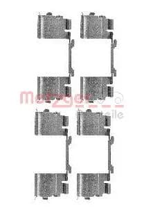 Kit d'accessoires, plaquette de frein a disque