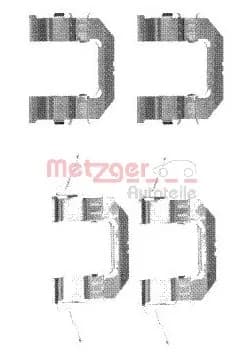 Kit d'accessoires, plaquette de frein a disque