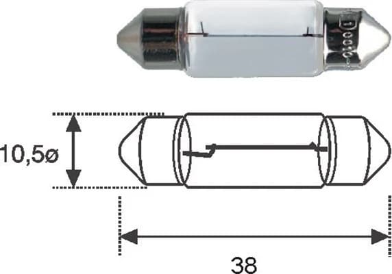 Ampoule, éclaireur de compartiment-moteur