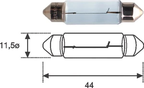 Ampoule, feu éclaireur de plaque