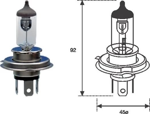 Ampoule, projecteur principal